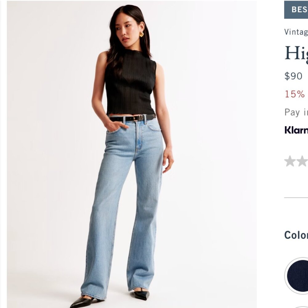 Abercrombie & Fitch, High Rise 90s Relaxed Jean